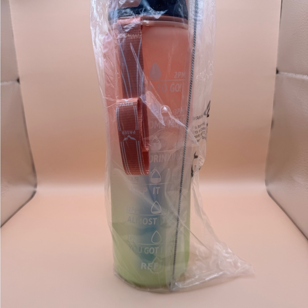 Gradient Water Bottle with Time Markers